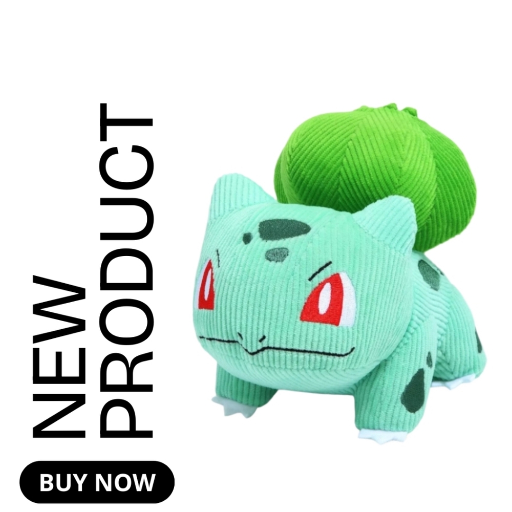 NEW Pokemon Bulbasaur Corduroy 8 Inch Plush 2023